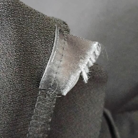 Adrianna Papell Blouse Size 3X Black Plisse 3/4 Sleeves Pullover Round Neck - Picture 8 of 11